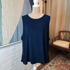 NWT A New Day Dark Blue Terry Cloth Tank Top